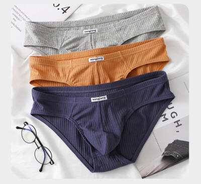 Herren Gewirkte Baumwoll-Slips Boxershorts Weiche Jungenunterwäsche 3 Stück