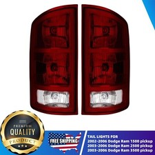 Tail Lights For Dodge Ram 1500 2500 3500 2002-2006 No Bulbs Smoke Lens