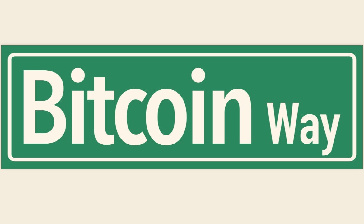 Bitcoin Way Aluminum Road Street sign Rd Ave Funny | eBay