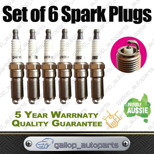 6 x Platinum Spark Plugs for Holden GMH Colorado RC Commodore VE VF VZ