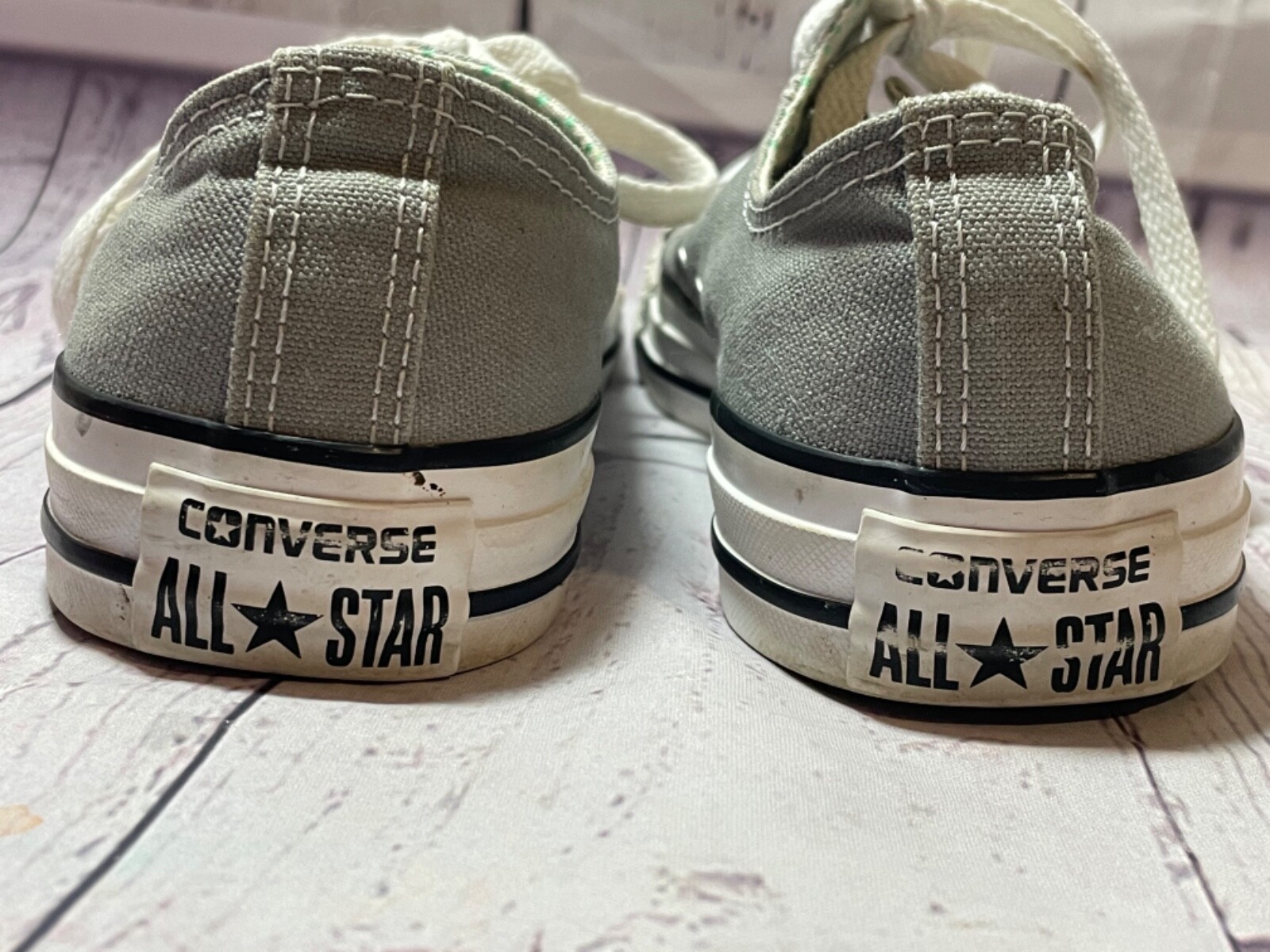 Converse Women's SIZE Chuck Taylor All Star Gray Shoes, Aqua Dot