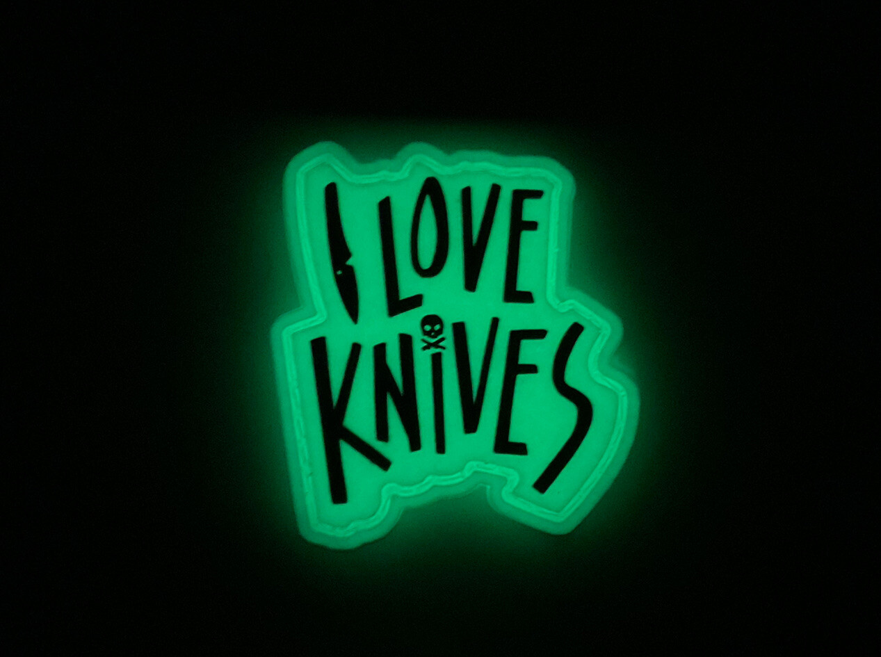Petes Pirate Life Peter Mckinnon ‘ I Love Knives’ Pouch Patch Ranger’s Eye EDC