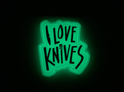 Petes Pirate Life Peter Mckinnon ‘ I Love Knives’ Pouch Patch Ranger’s Eye EDC