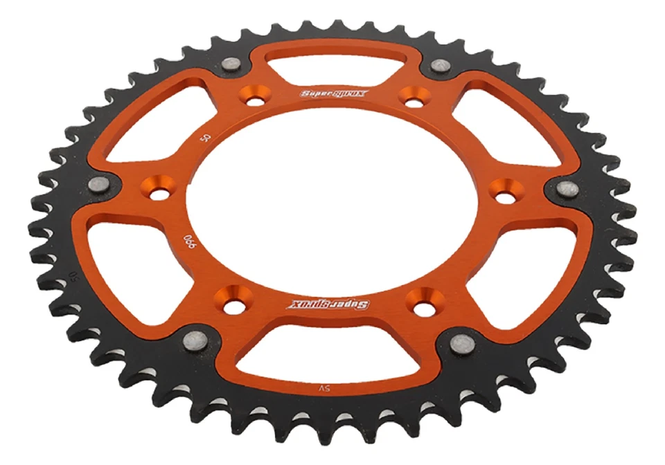Supersprox -Stealth Sprocket, 50T for Husqvarna FE250 13-14, Orange - Image 3 of 4