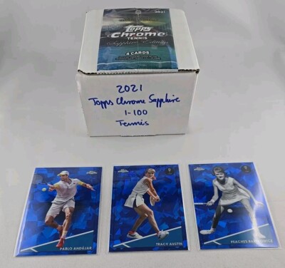 2021 Topps Chrome Sapphire Tennis  Baseset KOMPLETT 1-100