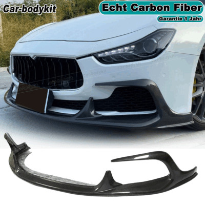 Carbon front lip front spoiler front splitter front apron for Maserati Ghibli M157