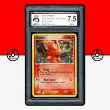 Pokemon CGA 7.5 Slugma Reverse Holo 77/109 EX Team Rocket Returns on eBay