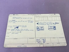 VTG 1960's GM General Motors Dale Carnegie Sales Record Card Pin Bar Cuff Ling