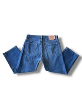 Vintage 90s Levi  s 501 Button Fly Denim Jeans Size 36x27 Tag 40x32 USA Blue