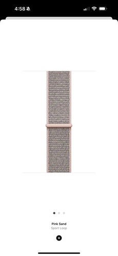 Apple Watch Sport Loop 38 mm (40/41) authentique OEM sable rose - Photo 6 sur 8