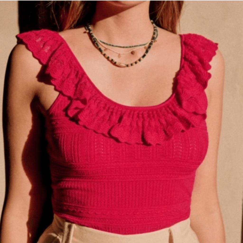 Sezane Lina top In pink SZ XXXL
