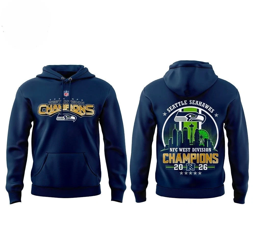 Seattle Seahawks 2026 NFC West Division Champions Hoodie