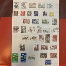 WORLDWIDE Stamps UNCHECKED. On page or part. *DENMARK*