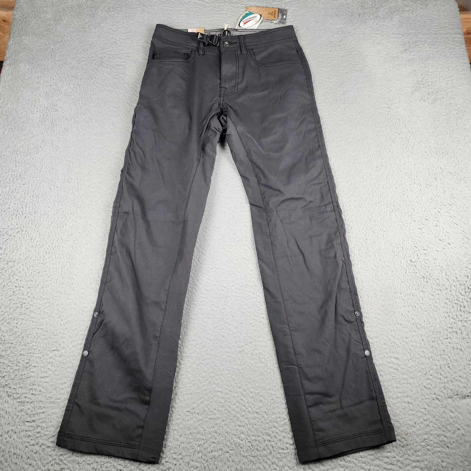Prana Pants Mens 28x32 Gray Zion Chino Outdoors Trail Hiking Camping Fishing