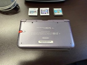 Nintendo 3DS XL Retro Silver Edition + Games & Case