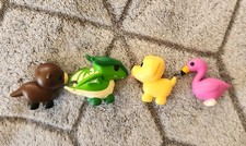 Four Roblox Adopt Me Figures Toys Wyvern, Otter, Flamingo, Dog