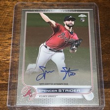 2022 Topps Chrome Rookie Autographs #RA-SS Spencer Strider RC - Auto RC