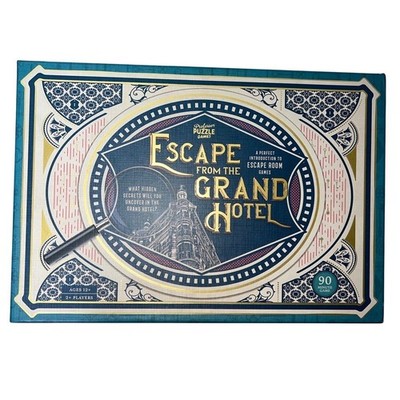 Professor Puzzle Escape from the Grand Hotel Board Game 2 Players 90 Minute Game