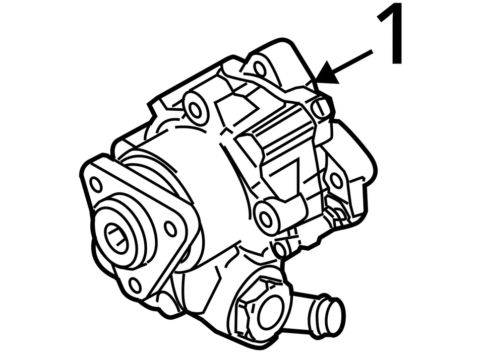 Power Steering Pump Fits 05-11 AUDI A6 2048022 Foto 4 de 4