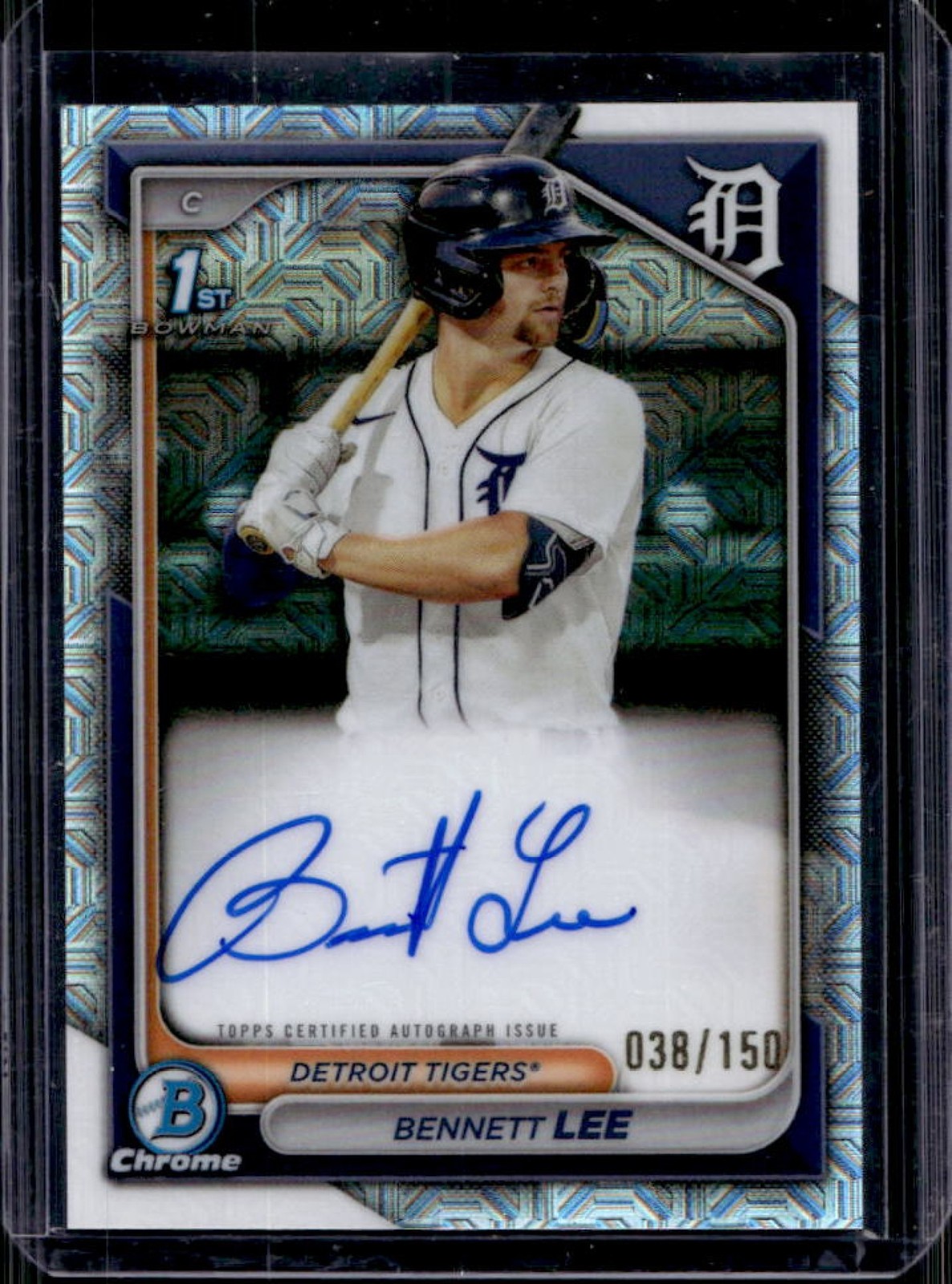 2024 Bowman Chrome Bennett Lee Auto HTA Choice Refractor 1st #38/150