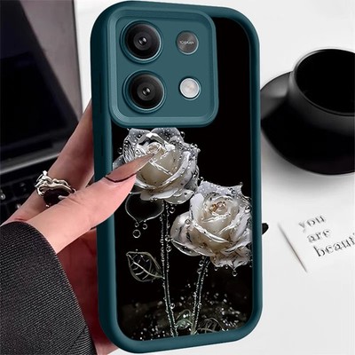 Rose Blumen Für Xiaomi 14T 13T Pro Redmi Note 14 13 Pro Handy Schutz Tasche Case