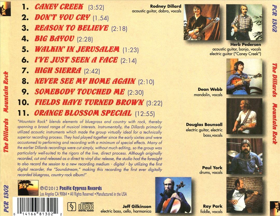 The Dillards Mountain Rock New Cd