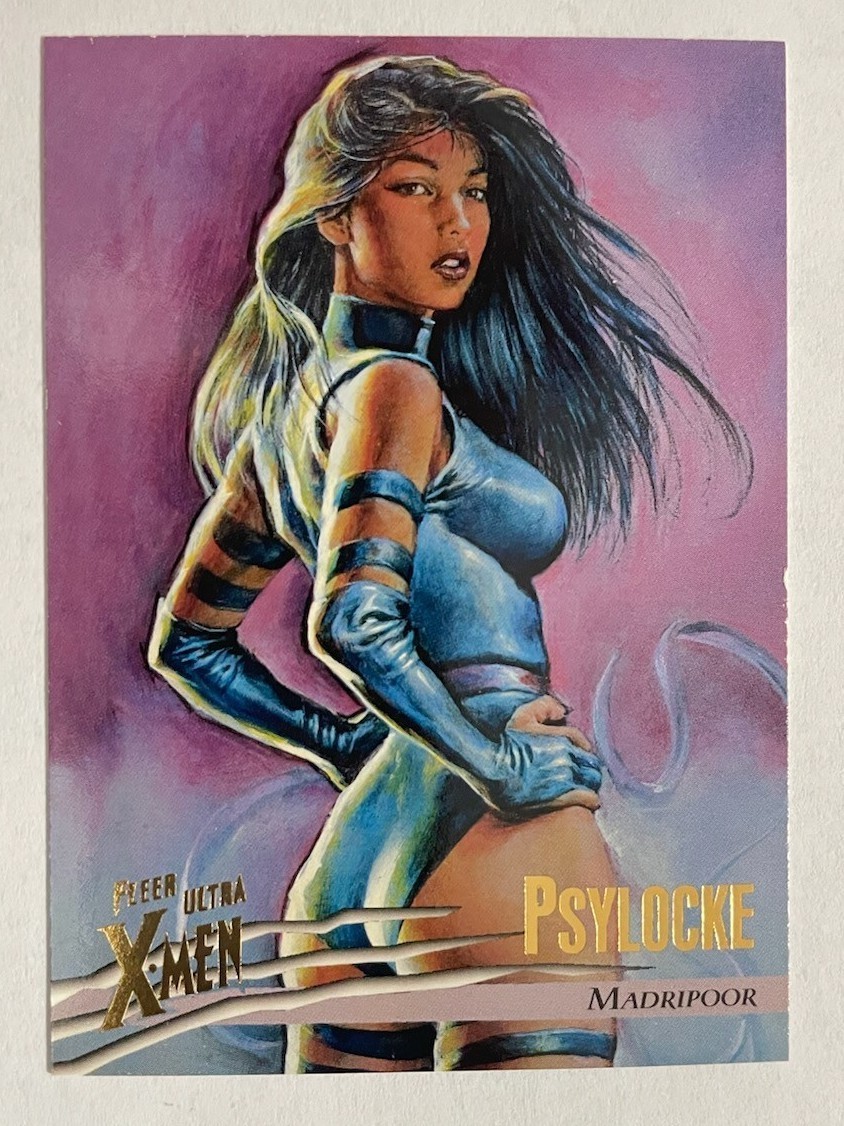 Psylocke #48 Marvel 1996 Ultra X-Men Wolverine trading card — raw and PSA graded price guide