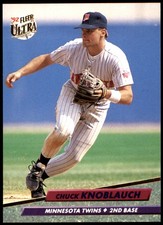 Chuck Knoblauch 1992 Ultra #93 Twins MLB READ FREE SHIPPING AutographDen