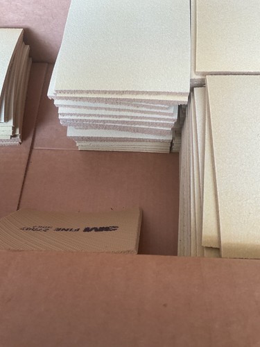 ) 3M 051141-27887 Sanding Sponges 4 1/2 in x 5 1/2 in Fine Aluminum Oxide NOS pt - Picture 5 of 5