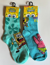 NEW SPONGEBOB SQUAREPANTS KIDS SOCKS SHOE SIZE 10-4 BUY 1 or ALL 1 SHIP