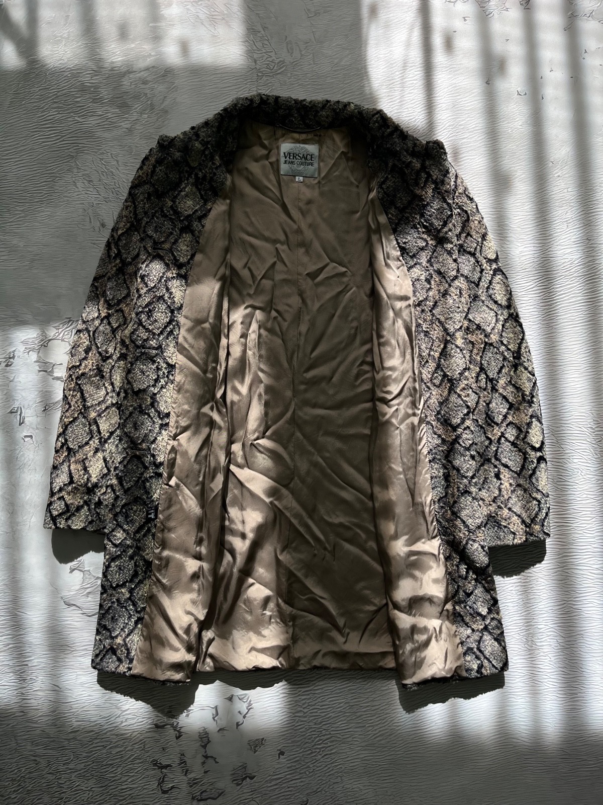 Versace Jeans Couture Python Fur Coat Archival Cl… - image 7