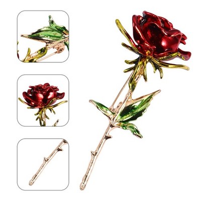  Rosen Blumen Brosche Schmuckaccessoire Corsage Rosenblumenbrosche