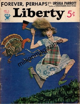 1933 Liberty - December 2 - Thanksgiving Turkey; Marlene Dietrich comes back