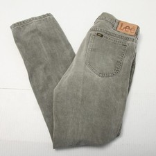 Vintage Lee Riders Jeans Mens 33x32 Gray Straight Leg Denim Union Made USA 80s