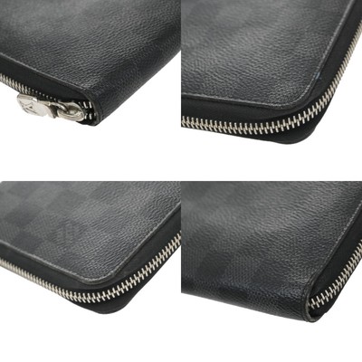 LOUIS VUITTON Zippy Organizer NM Long Wallet Damier Graphite  display picture 1
