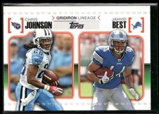 2010 Topps #GL-JB Chris Johnson / Jahvid Best Gridiron Lineage