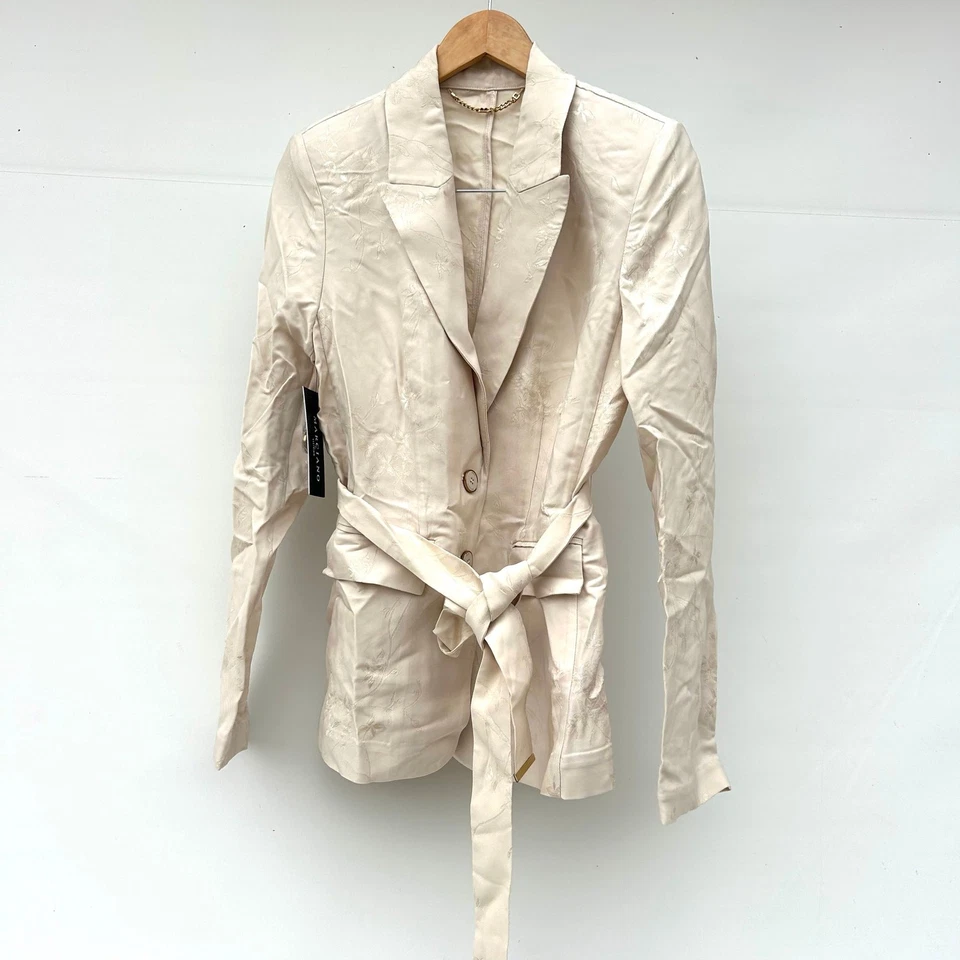 Nuevo Blazer Traje Marciano By Guess Whitney Cinturón Marfil Dreamy Moon 4 Floral 40  Foto 2 de 4