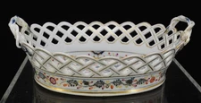 Antique KPM Porcelain Basket Japonesque Kakiemon 19th Century