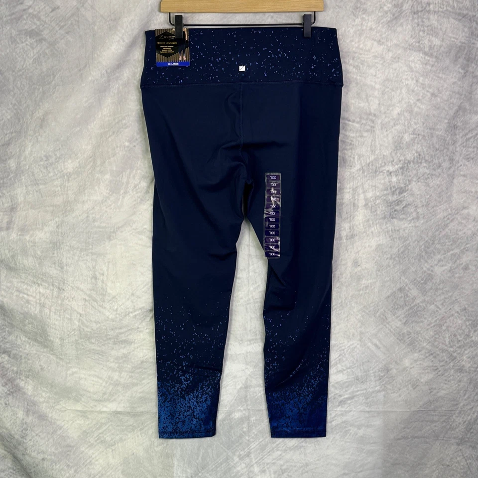 Legging Z by Zobha Shine Azul Marino Ombre Metálico Cintura Alta Absorbe Humedad XXL NUEVO CON ETIQUETAS Foto 2 de 4