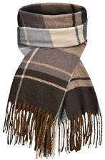 Pleneal Scarf for Women, Womens Winter/Fall Scarf,Long Plaid Brown  Beige