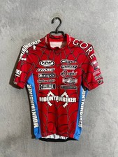 Vintage Spiderman Jersey Cycling Shirt Multicolor Made in italy Men Size S