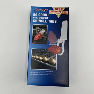 TITAN-PRO 50CT Dual-Direction Shingle Tabs for C7 & C9 Christmas Light 0849684