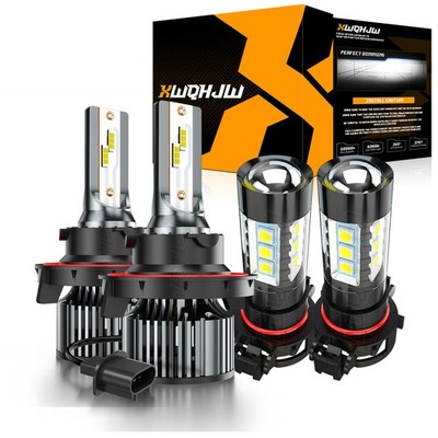 For 2010 2011 2013 Chevrolet Camaro Combo LED Headlights + Fog light Bulbs 6100K