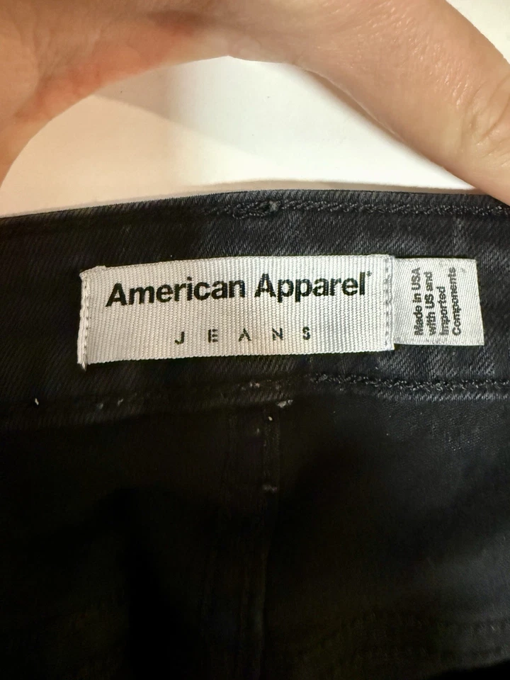 Black American Apparel Jeans Size 29 Excellent Condition - Image 3 of 4