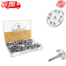 150 Pairs Butterfly Pin Backs Clutch Tie Tacks Pin Backs For Lapel Pins Blank