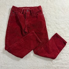Gap Kids Corduroy Pants Slim Fit Red Casual Everyday Wear Size 6