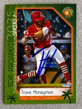 TRAVIS HONEYMAN AUTOGRAPH 2025 FLORIDA STATE LEAGUE TOP PROSPECTS TRADING CARD