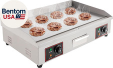 Commercial Electric Griddle, 30" 3000W Electric Countertop Flat Top Griddle Gril
