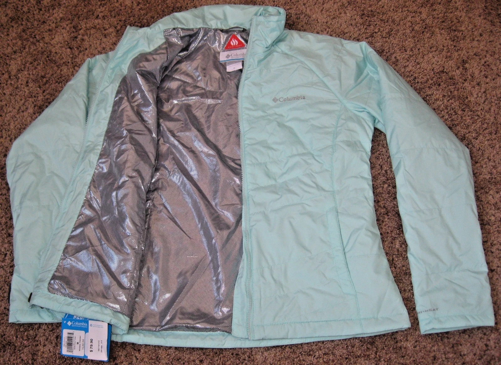 Womens M MEDIUM Columbia Nordic Point LINER OMNI HEAT Winter Ski Snow Jacket NEW