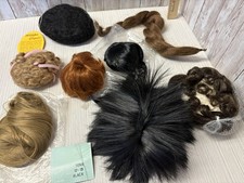 8 Asst Doll Wigs. Vintage. All Colors Lengths Afro Spike Long FREE SHIPPING
